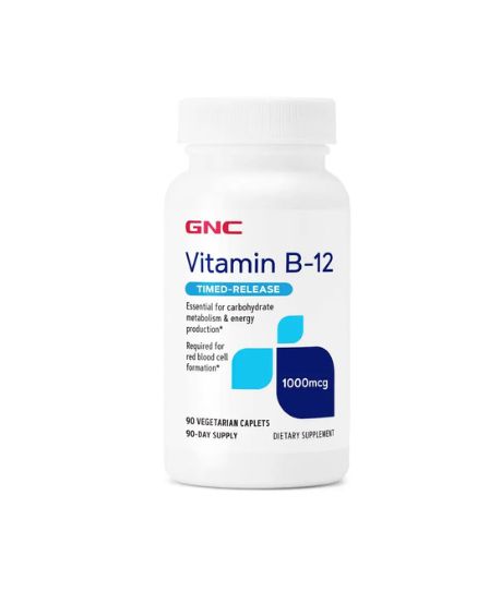 GNC Vitamin B-12 1000mcg 90 Caplets