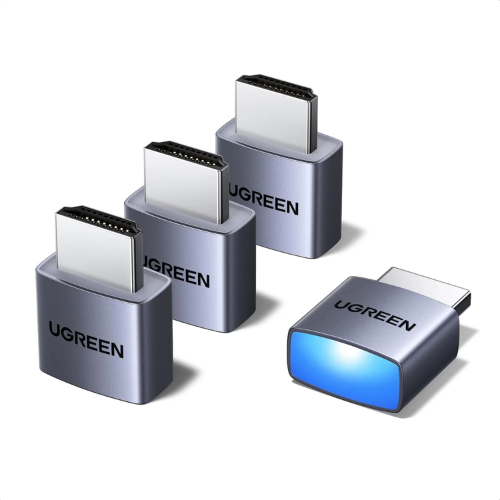 Ugreen 95994 HDMI Dummy Plug 4K@60Hz 2K@60Hz 1080P@120Hz 4-Pack