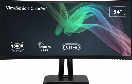 ViewSonic VP3481A 34" UWQHD Curved Monitor
