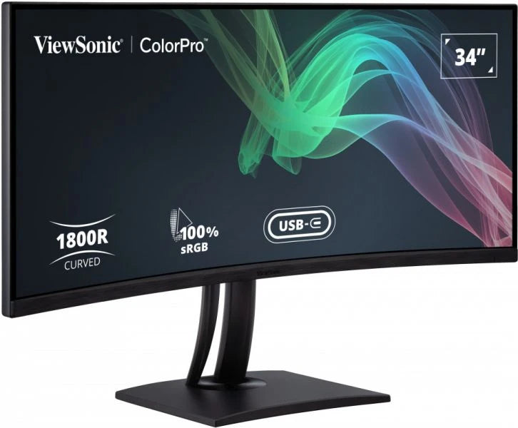 ViewSonic VP3481A 34" UWQHD Curved Monitor