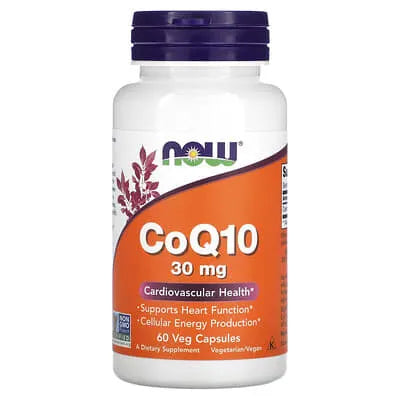 NOW CoQ10 30mg 60 Capsules