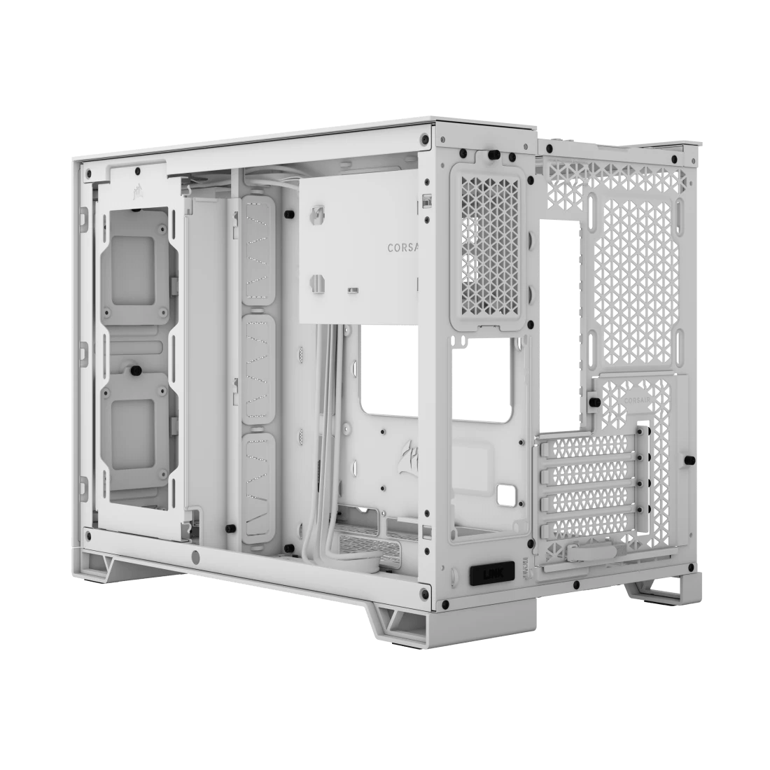 Corsair 2500D Tempered Glass Dual Chamber Case - White CC-9011264-WW