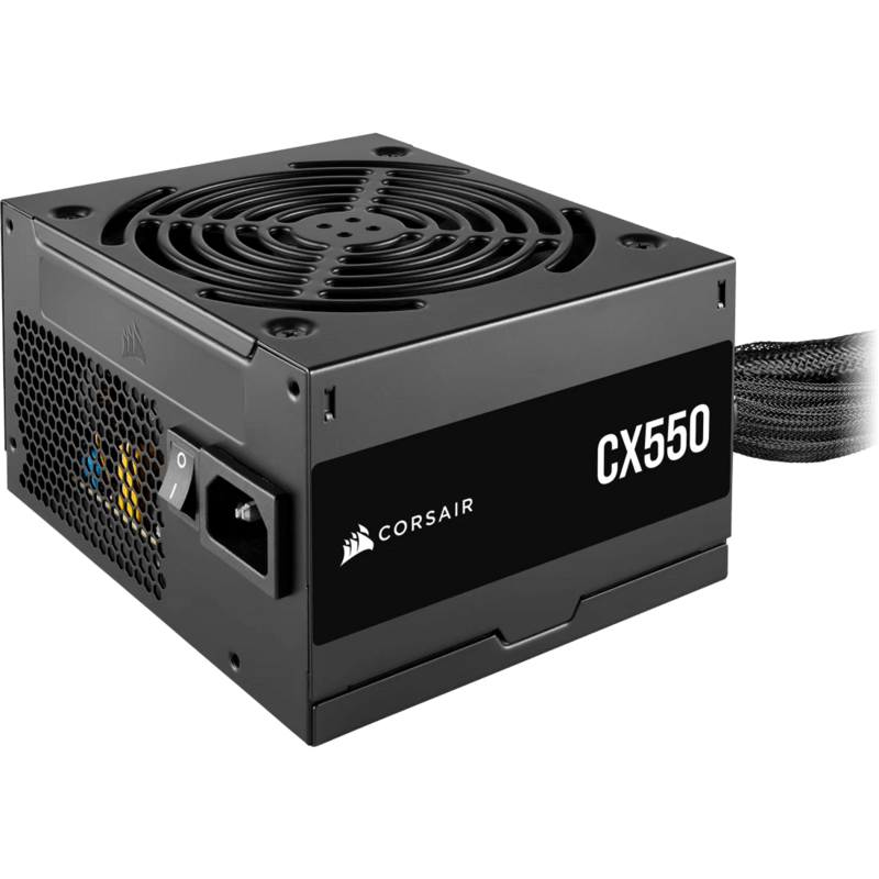Corsair CX550 550Watt 80Plus Bronze ATX PSU - Black 