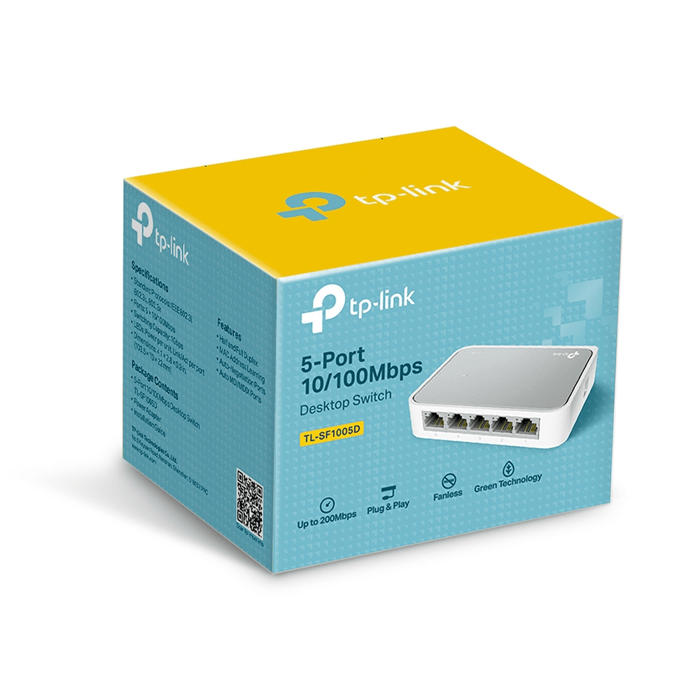 TP-Link TL-SF1005D 5-Port 10/100Mbps Desktop