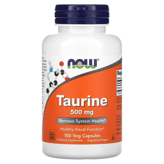 Now Taurine 500mg 100 Cap