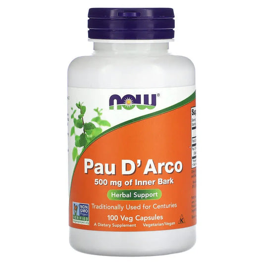 Now Pau D'Arco 500mg 100 Cap