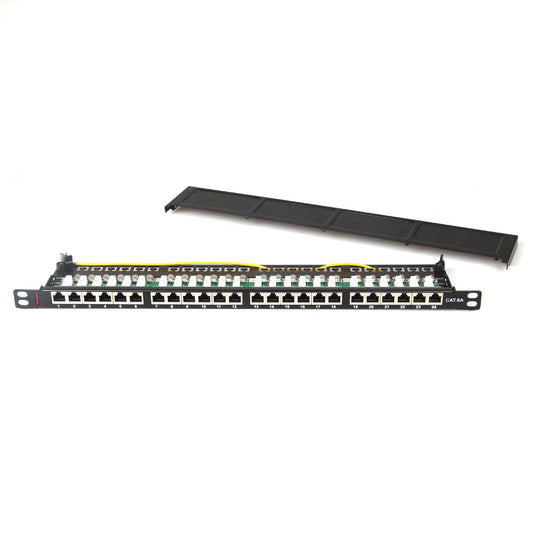 Premium Line Cat 6A Shielded 24 Port Patch Panel
