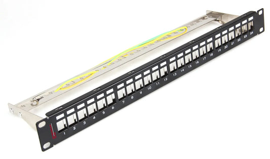 Premium Line Shielded 24 Port Unloaded Patch Panel