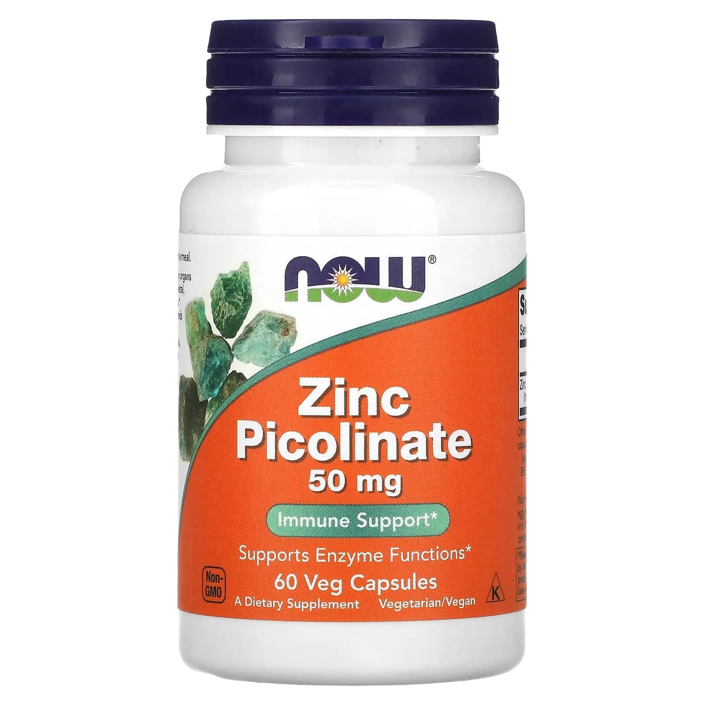 NOW Zinc Picolinate 50mg, 60 Ct