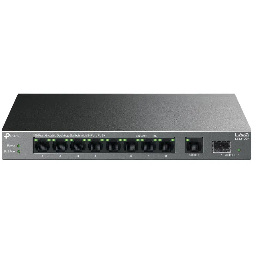 TP-Link LS1210GP 10-Port Gigabit Desktop Switch