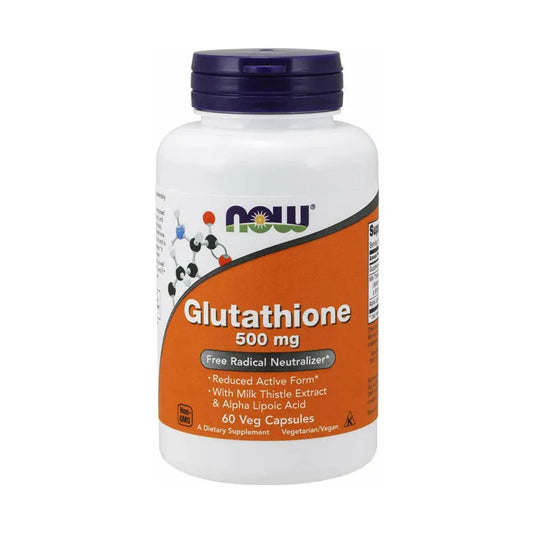 Now Glutathione 500 mg 60 Veg Capsules