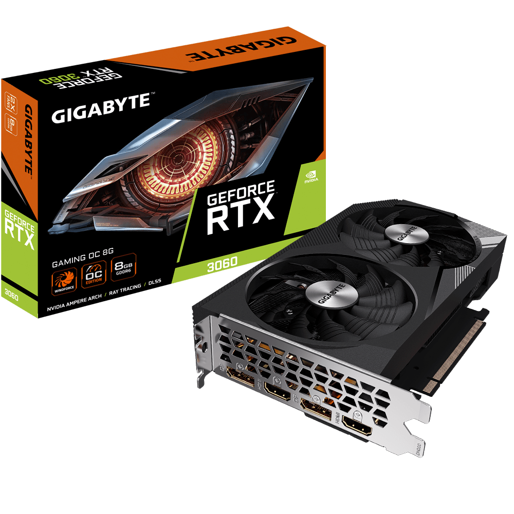 Gigabyte RTX 3060 Gaming OC 8G Graphics Card