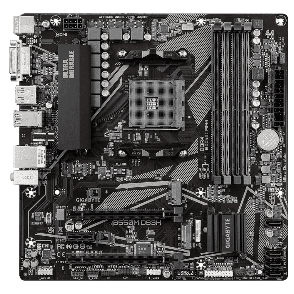 GIGABYTE B550M DS3H 1.4 Motherboard 