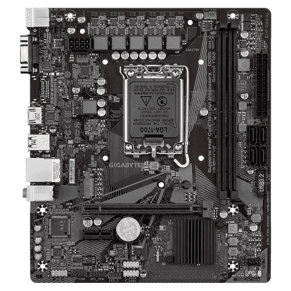 Gigabyte H610M H V2 DDR5 Motherboard