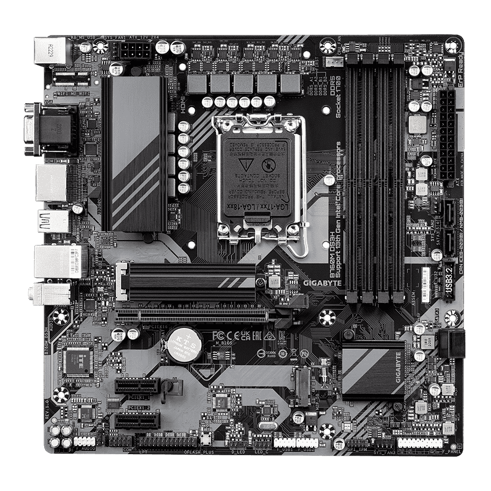 Gigabyte B760M DS3H DDR5 Motherboard