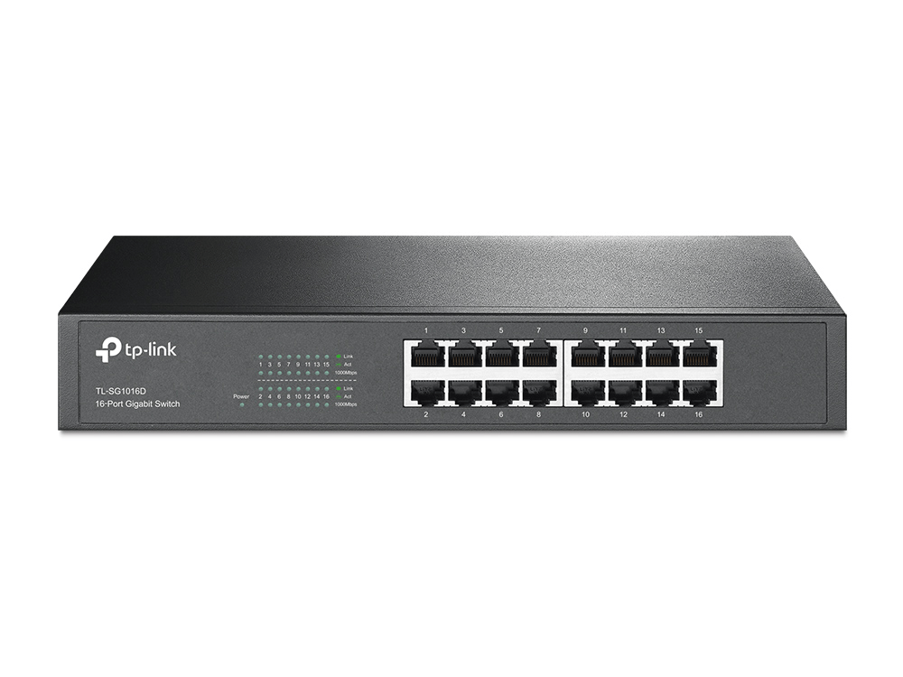 TP-Link TL-SG1016D 16-Port Gigabit Desktop Switch