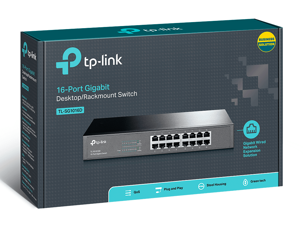 TP-Link TL-SG1016D 16-Port Gigabit Desktop