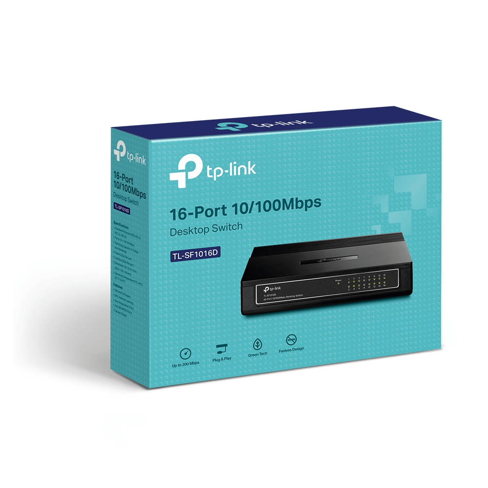 TP-Link TL-SF1016D 16-Port 10/100M Desktop Switch