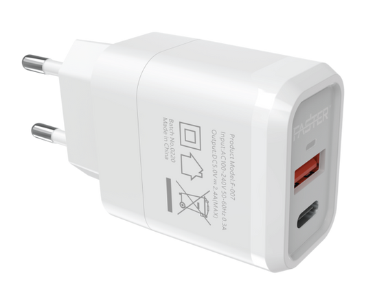 Faster FAC-950 20W QC+PD Fast Wall Charger