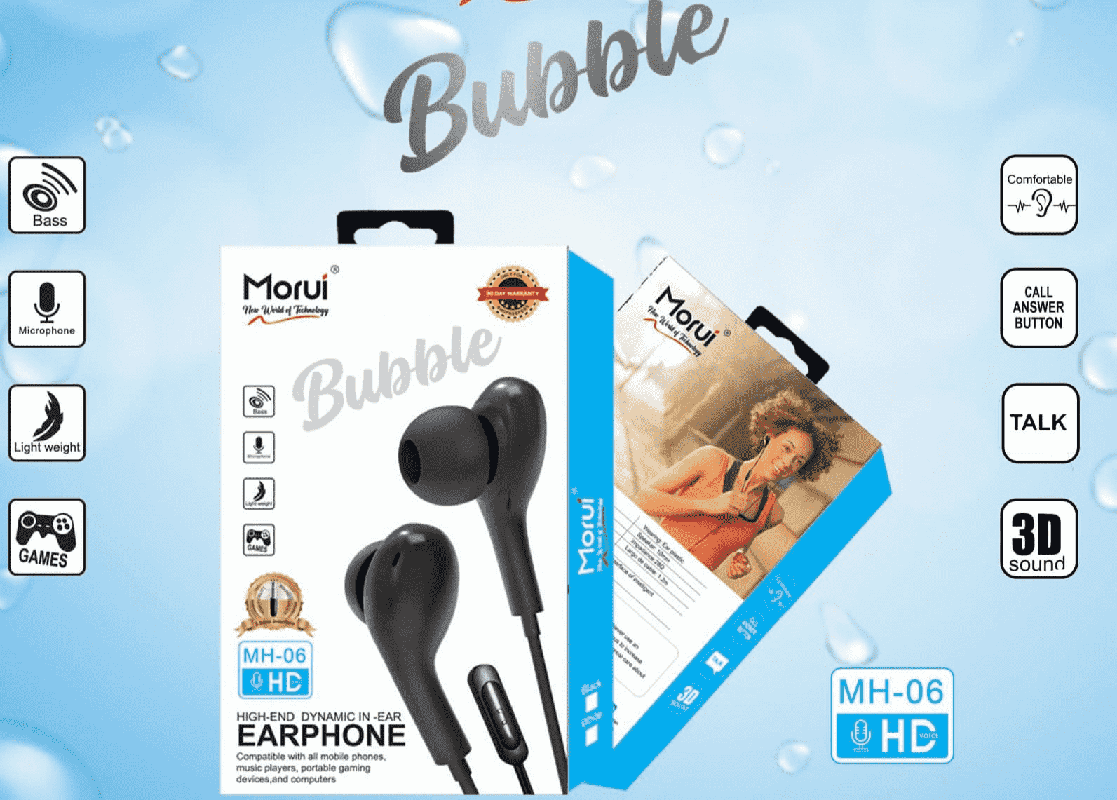 Morui MH-06 Bubble Earphone