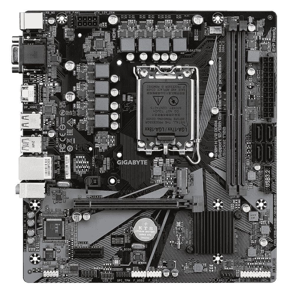 Gigabyte H610M H V2 DDR4 Motherboard