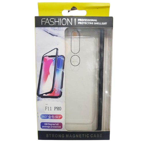 Oppo F11 Pro Metal Case Only Back Tempered Glass