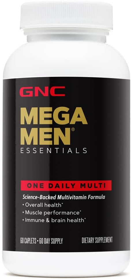 GNC Mega Men Essentials Energy 60 Capsules