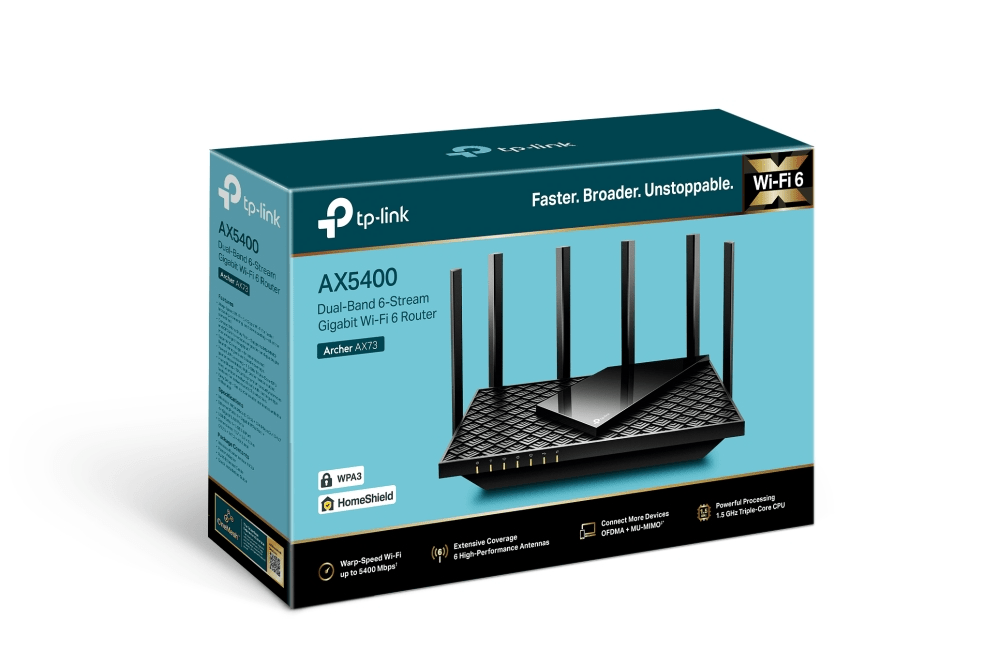 TP Link Archer AX73 AX5400 Gigabit Wi-Fi