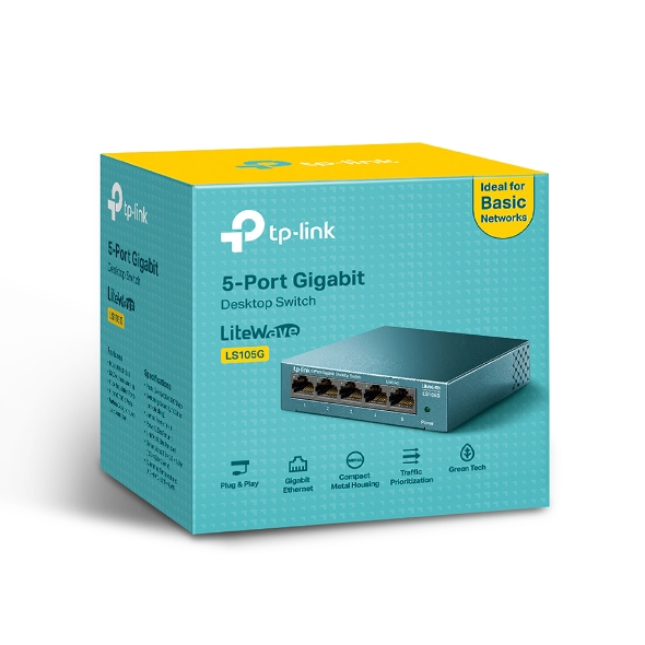 TP-Link LS-105G 5 Port Gigabit Desktop