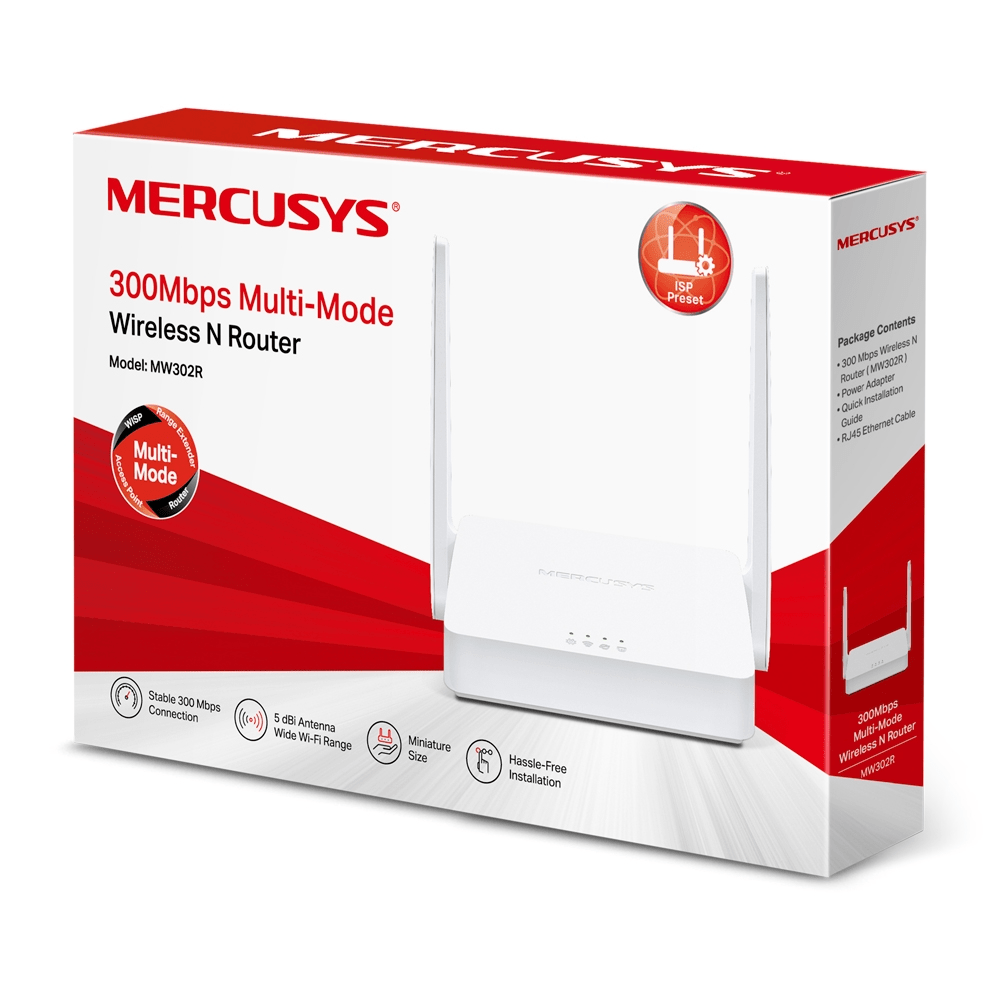 Mercusys MW302R 300Mbps Multi-Mode Wireless