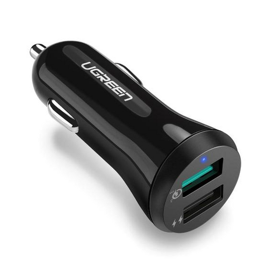 Ugreen 40309 30W 2 USB A QC 3.0 Car Charger