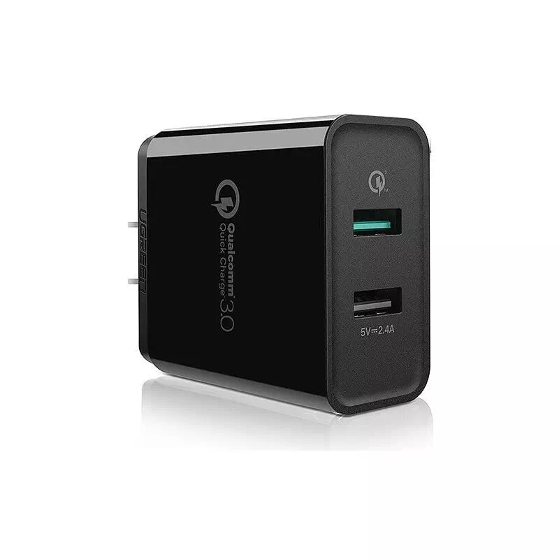 Ugreen 40583 Black Dual Port Quick Charge 3.0 Adapter