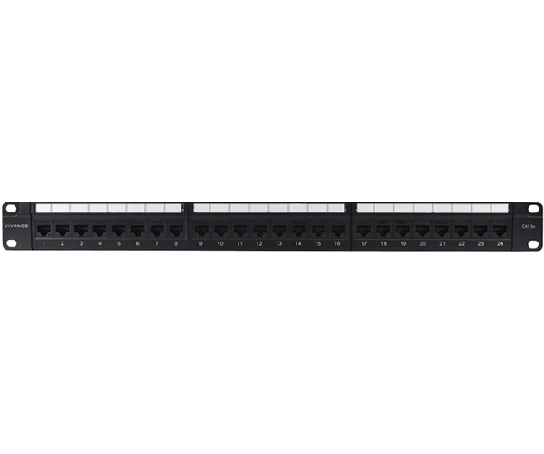 Vivanco Angular Patch Panel 24 Port Frame