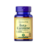 Puritan's Pride Beta-Carotene Provitamin A 7500mcg (25000 IU)