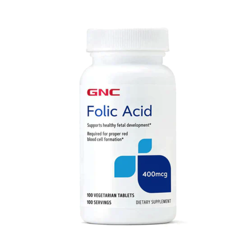 GNC Folic Acid 400mcg , 100 tablets 